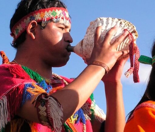 Músico en Inti Raymi